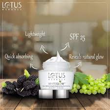 Lotus Herbals Whiteglow Cream – packaging detail