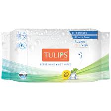 Tulips Refreshing Wet Wipes 20 pack