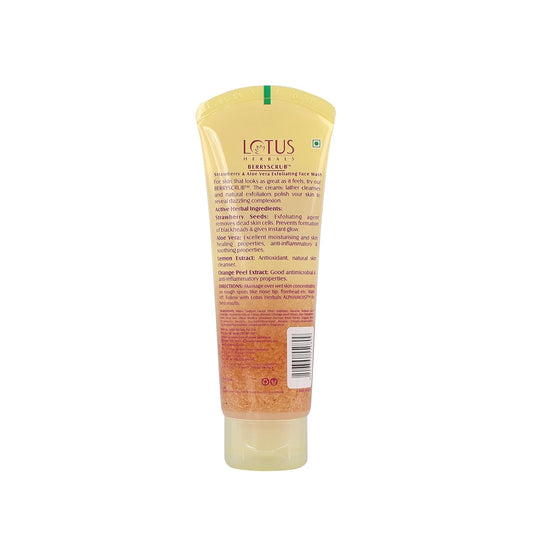 Lotus Berryscrub ingredients