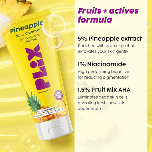 Plix Pineapple Foaming Facewash detail