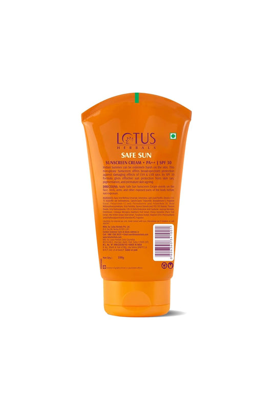 Lotus SPF30 Sunblock ingredients