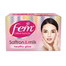 Fem Creme Bleach Saffron & Milk – front view