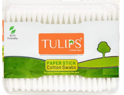Tulips Cotton Ear Buds Pack of 6