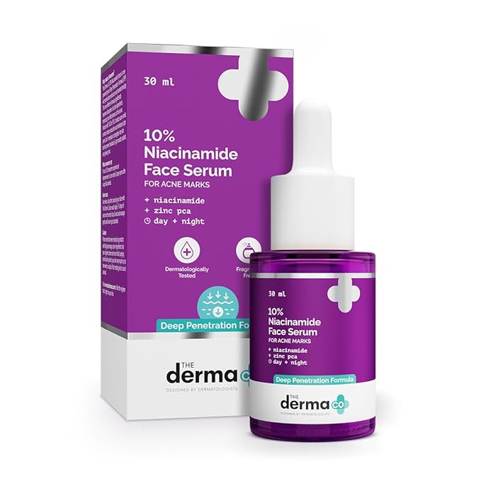 The Derma Co 10% Niacinamide Serum with 2% Zinc 10ml 30ml