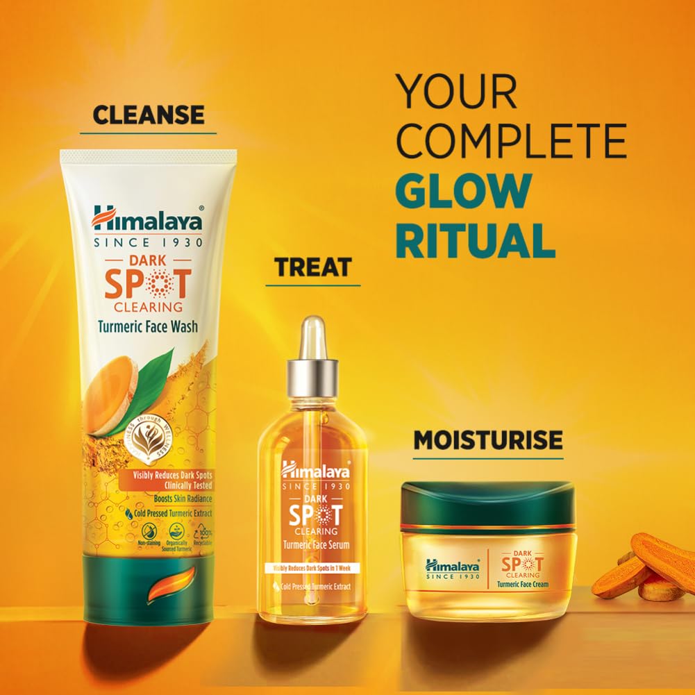 Himalaya Turmeric Serum – before and after