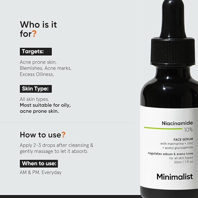 Minimalist Niacinamide Serum ingredients