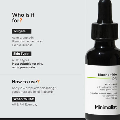 Minimalist Niacinamide Serum ingredients