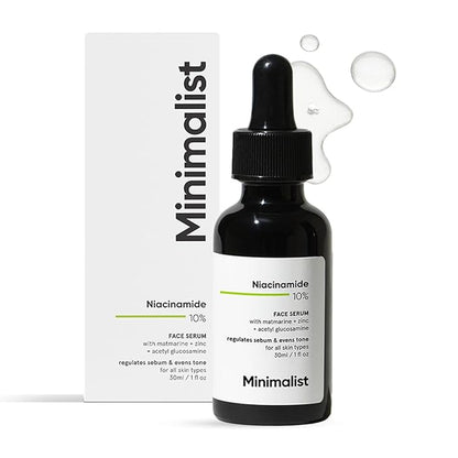 Minimalist 10% Niacinamide Face Serum with Zinc 10ml 30ml