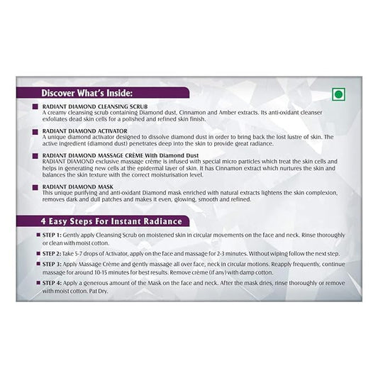 Lotus Herbals Diamond Facial Kit – contents