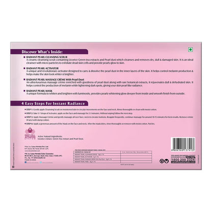 Lotus Herbals Radiant Pearl Facial Kit detail