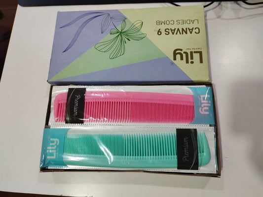 Lily Comb Canvas 9 inch – size comparison