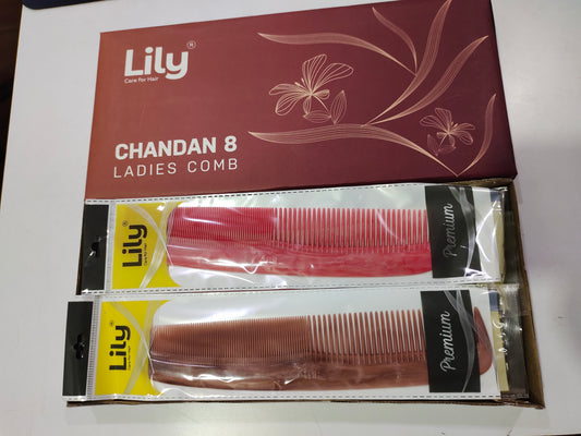 Lily Comb Chandan Hair Comb 8 inch