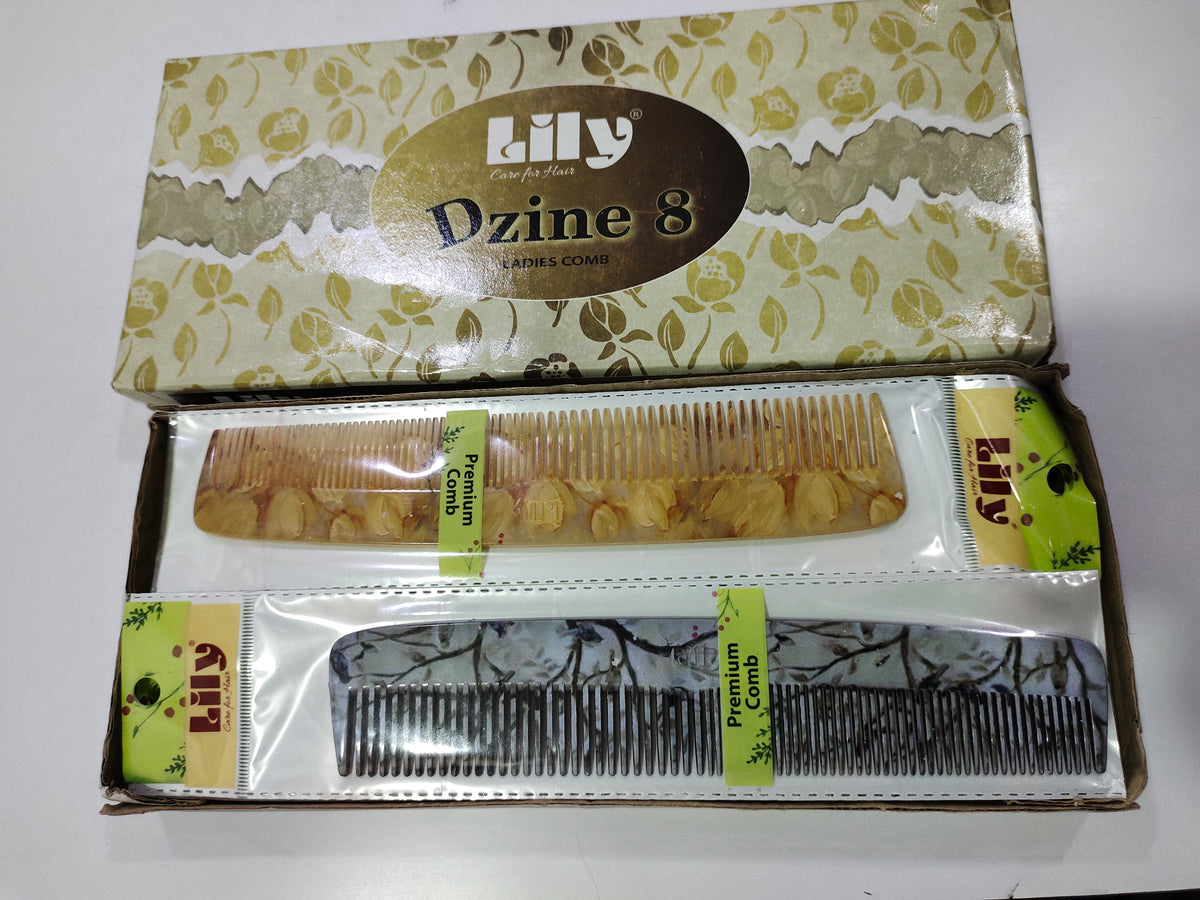 LILY COMB DZINE 8 inch comb