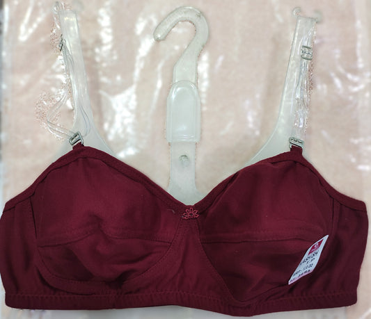 Japan Kashish Transparent Strip Bra – front view, pack of 6 assorted colours