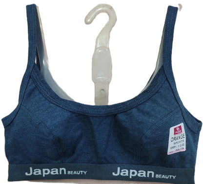 Japan Orange Sports Bra Pack of 6 front view