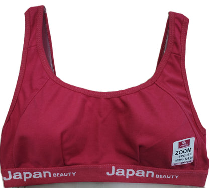 Japan Zoom Sports Bra Pack of 6 front view