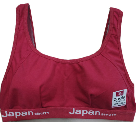 Japan Zoom Sports Bra Pack of 6 front view