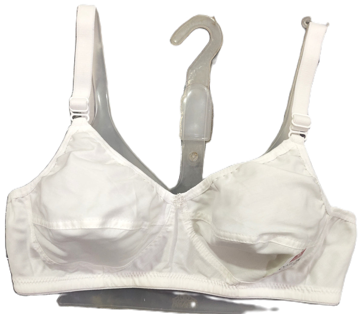 Japan Cotlon White Bra Pack of 6 front view