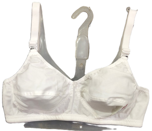 Japan Cotlon White Bra Pack of 6 front view