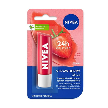 Nivea Cherry Shine Strawberry Shine Caring Lip Balm