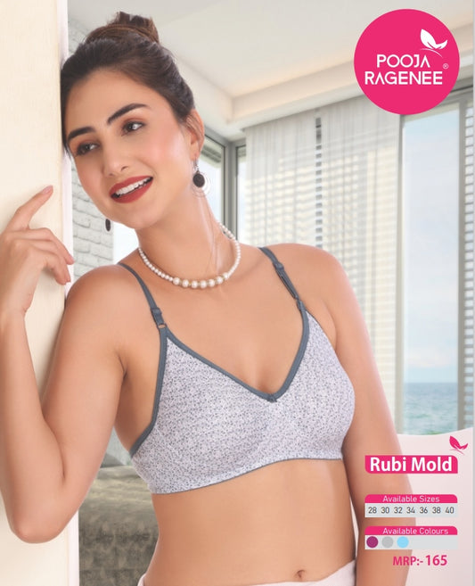 Pooja Ragenee Ruby Mold Bra Pack of 6 front view