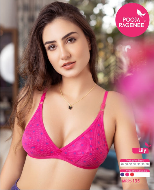 Pooja Ragenee Lily Bra Pack of 6 front view