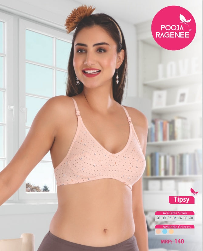 Pooja Ragenee Tipsy Bra Pack of 6 front view