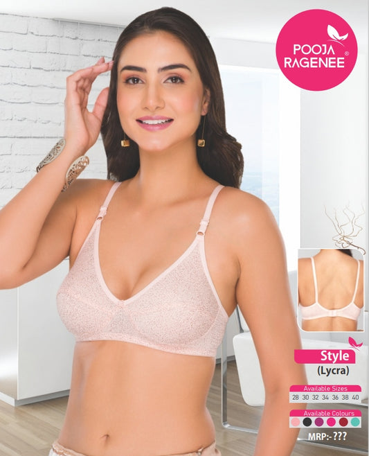 Pooja Ragenee Lycra Bra Pack of 6 front