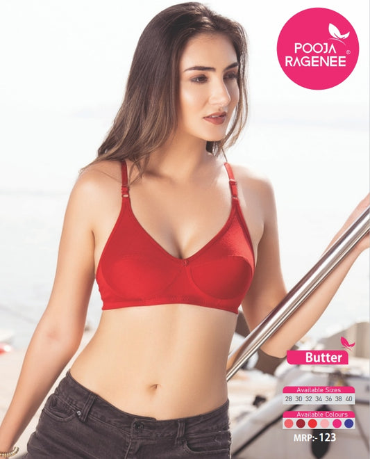 Pooja Ragenee Butter Bra Pack of 6 front view
