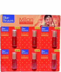 Blue Heaven Milan Liquid Sindoor 5ml Pack of 6 Red and Maroon