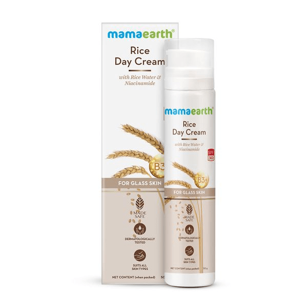Mamaearth Rice Day Cream back