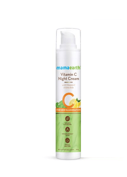 Mamaearth Vitamin C Night Cream 50g – front view