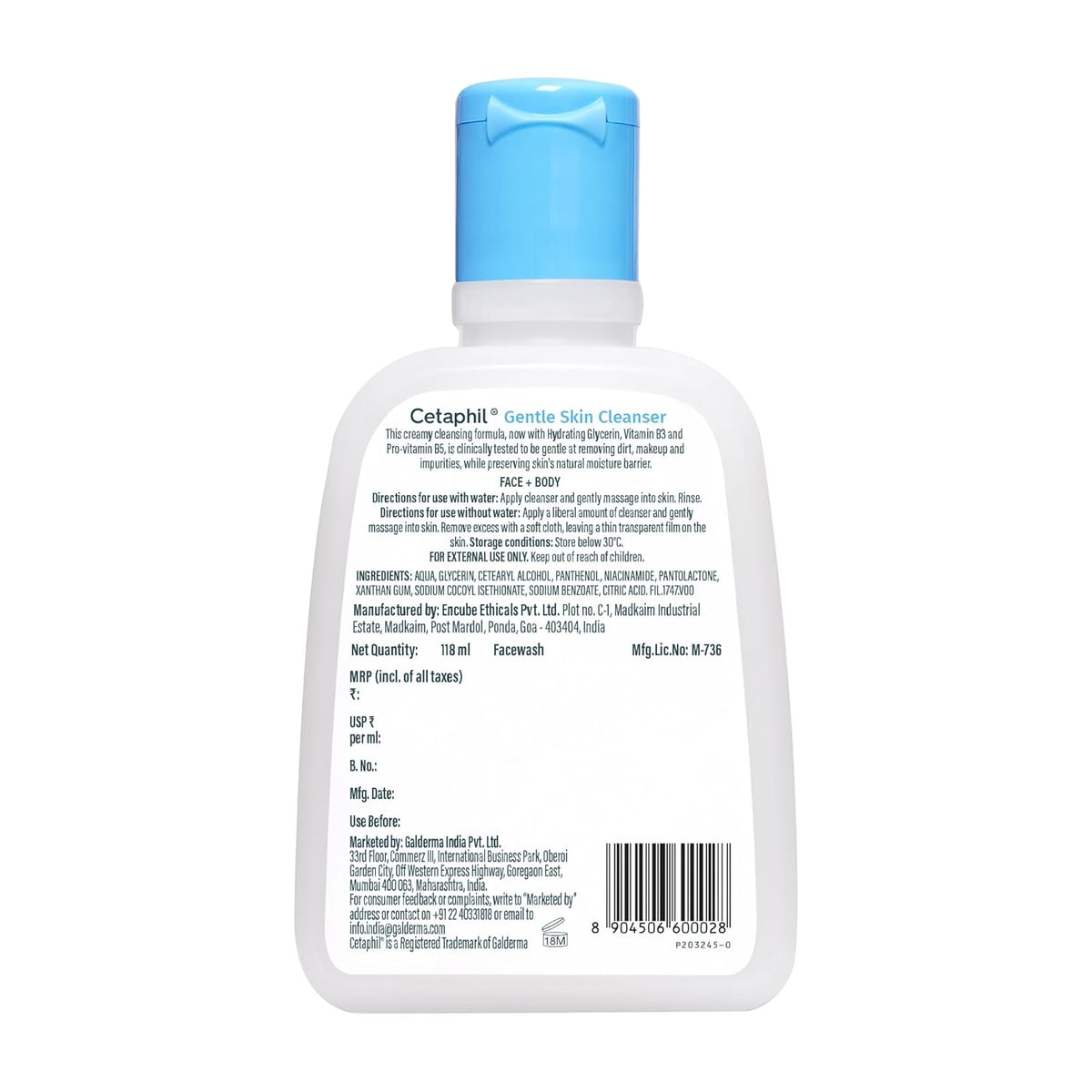 Cetaphil Gentle Face Wash – texture