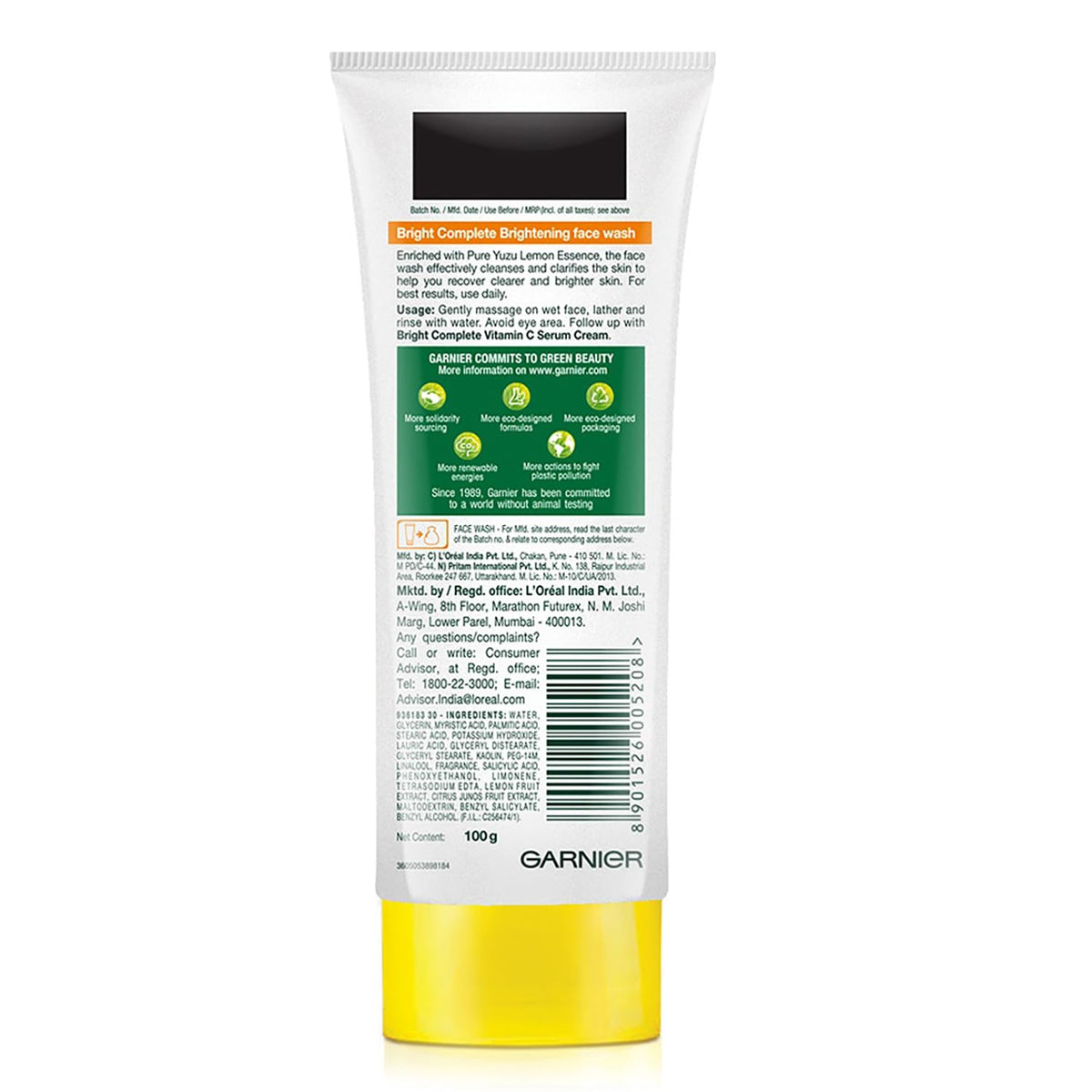 Garnier Skin Naturals Facewash detail