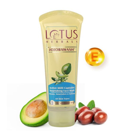 Lotus Herbals Jojobawash Active Milli Capsules Nourishing Face Wash 80ml