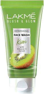 LAKME Blush and Glow Kiwi Face Wash with Vitamin C Serum 50g