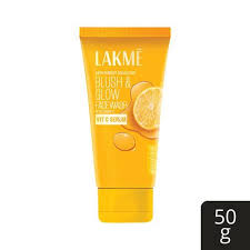 Lakme Blush Glow Brightening Lemon Facewash with Vitamin C Serum 50g