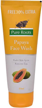 Pure Roots Papaya Face Wash 60ml for Brightening