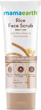 Mamaearth Rice Toning Face Scrub 100g with Rice Extracts