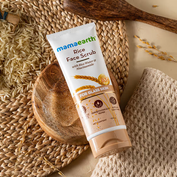 Mamaearth Rice Scrub ingredients