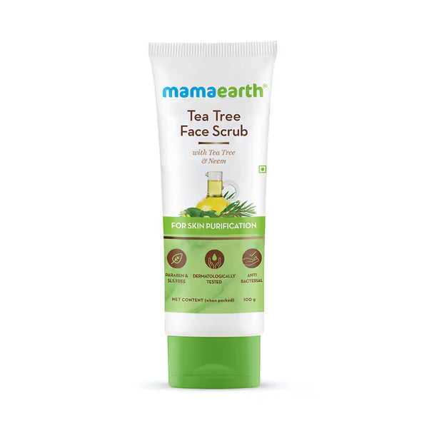 Mamaearth Tea Tree Face Scrub with Tea Tree & Neem 100g