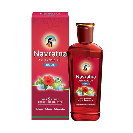 Navratna Ayurvedic Herbal Cool Hair Oil 45ml 90ml 200ml