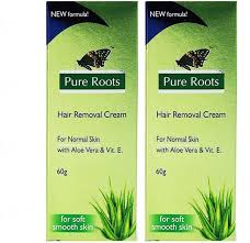 Pure Roots Hair Removal Cream Aloe Vera