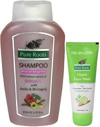 Pure Roots Shikakai with Amla and Bhringraj Shampoo 500ml
