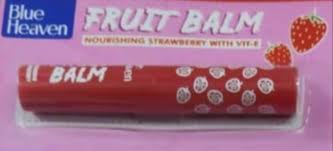 Blue Heaven Fruit Balm Nourishing Strawberry Pack of 12 x 1.4g