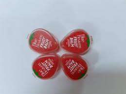 Blue Heaven Strawberry Lip Balm Jar detail