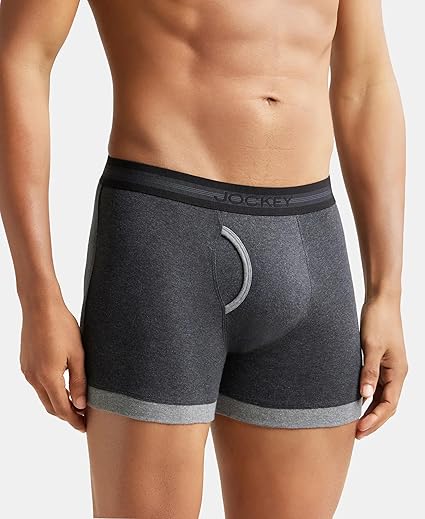 Jockey 1017 Men's Super Combed Cotton Rib Boxer Brief Pack of 2 S M L XL