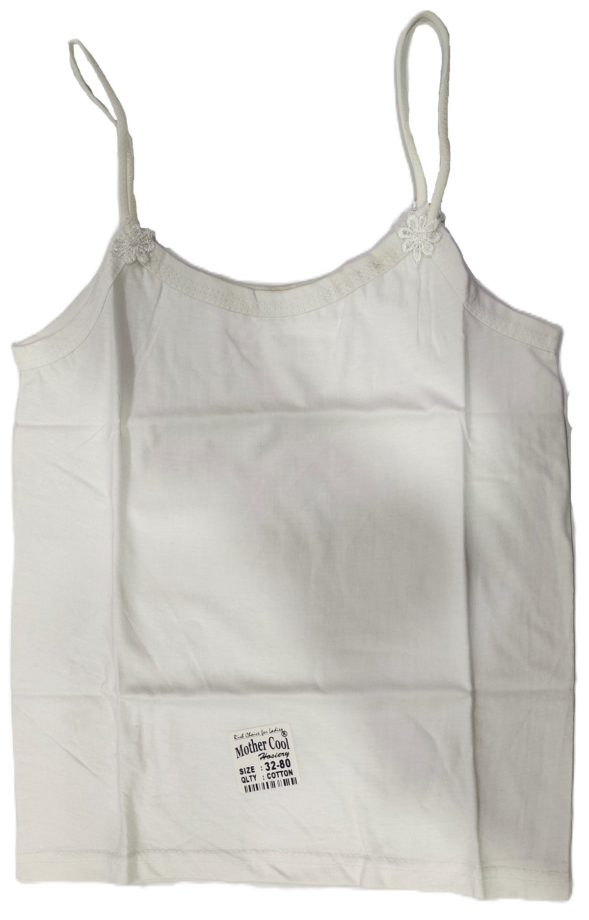 Mother Cool Chandani White Slip Pack of 6 front view