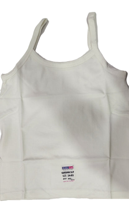 Mother Cool Karishma White Slip Pack of 6 front view