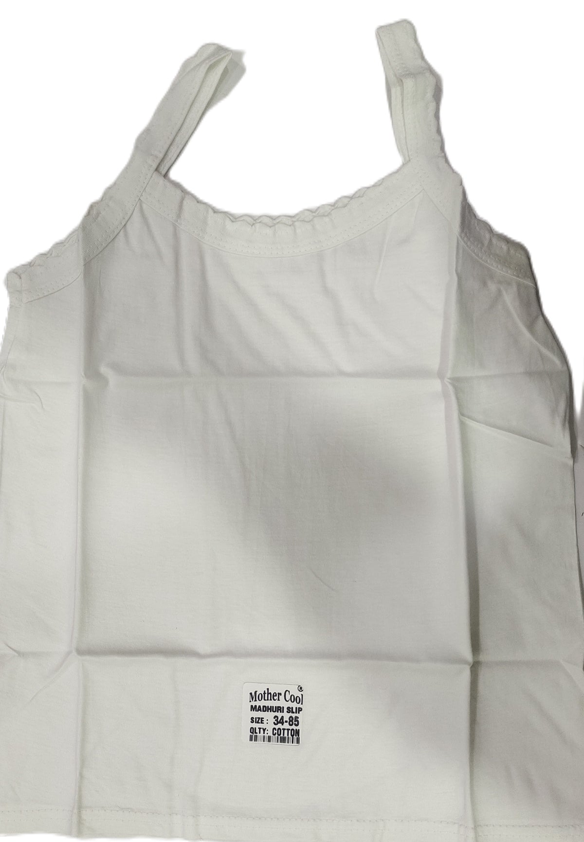 Mother Cool Madhuri White Slip Pack of 6 front view